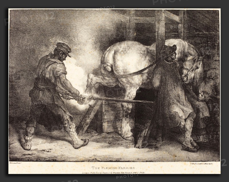 Théodore Gericault (French, 1791 - 1824), The Flemish Farrier, 1821, lithograph