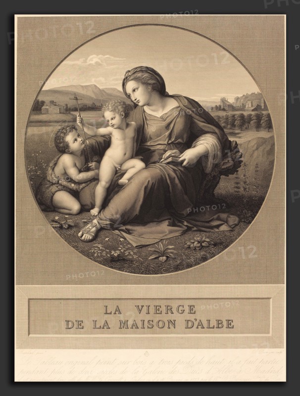baron Auguste-Gaspard-Louis Desnoyers after Raphael (French, 1779 - 1857), The Alba Madonna, engraving