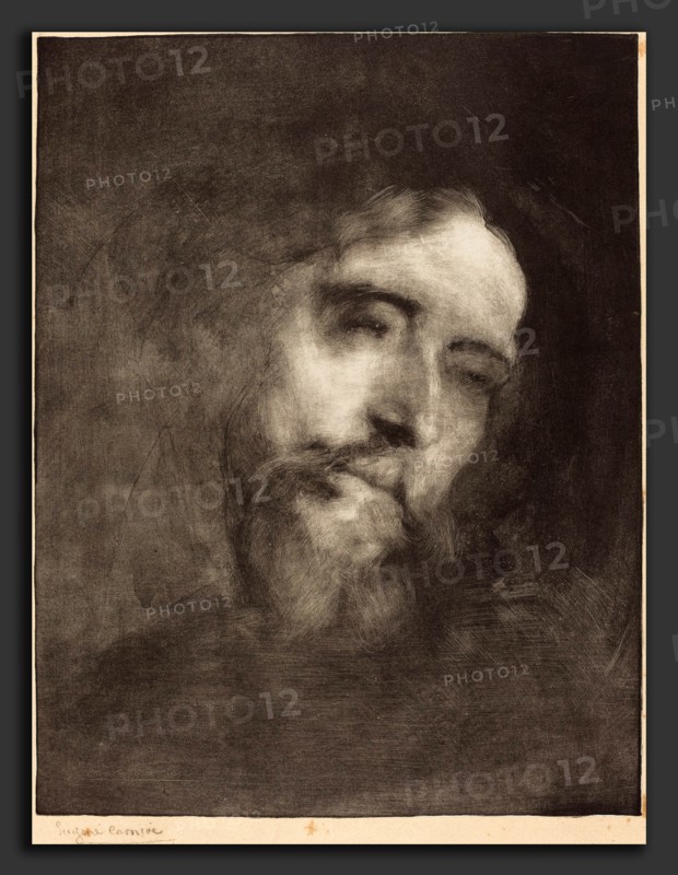 EugÃ¨ne CarriÃ¨re (French, 1849 - 1906), Alphonse Daudet, 1893, lithograph