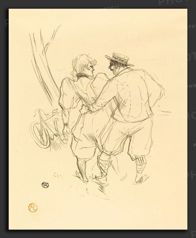 Henri de Toulouse-Lautrec (French, 1864 - 1901), Floréal, 1895, lithograph in black