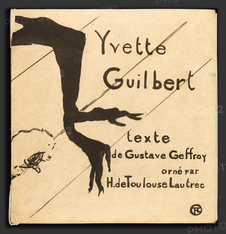 Henri de Toulouse-Lautrec (French, 1864 - 1901), Album Cover, 1894, lithograph in olive green
