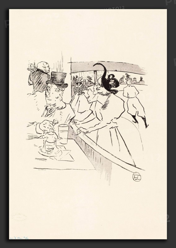 Henri de Toulouse-Lautrec (French, 1864 - 1901), In the Skating Professional Beauty, 1895, photomechanical process