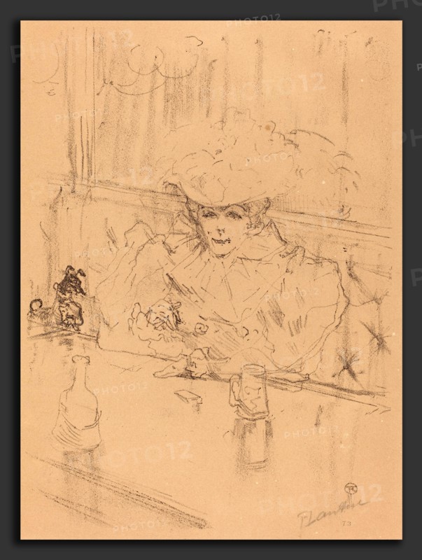 Henri de Toulouse-Lautrec (French, 1864 - 1901), At the Hanneton (Au Hanneton), 1898, lithograph in black on velin paper