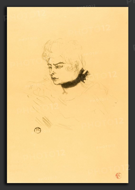 Henri de Toulouse-Lautrec (French, 1864 - 1901), Mlle. Pois Vert, 1895, lithograph in green-black