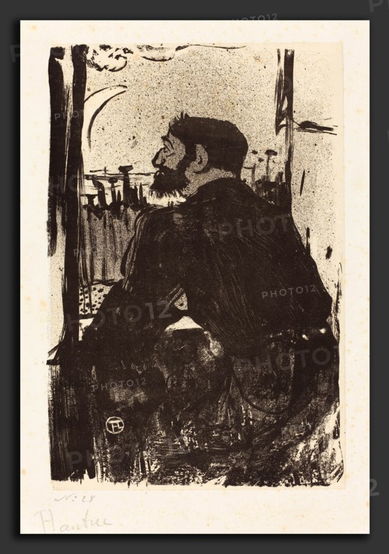 Henri de Toulouse-Lautrec (French, 1864 - 1901), Sleepless Night (Nuit blanche), 1893, lithograph in black on China paper