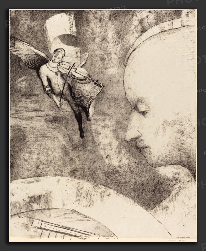 Odilon Redon (French, 1840 - 1916), L'Art Celeste (The Celestial Art), 1894, lithograph
