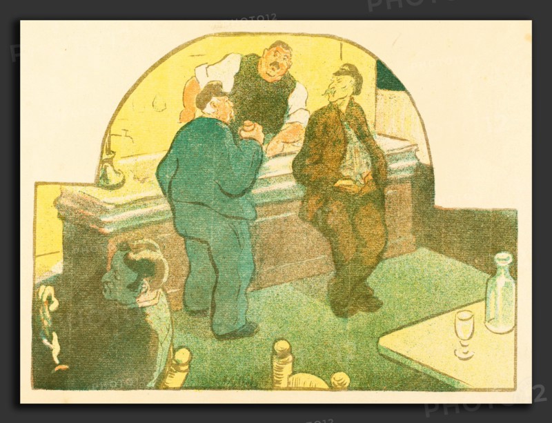 Henri-Gabriel Ibels (French, 1867 - 1936), Le Devoir, 1893, 4-color lithograph on laid paper [proof before letters]
