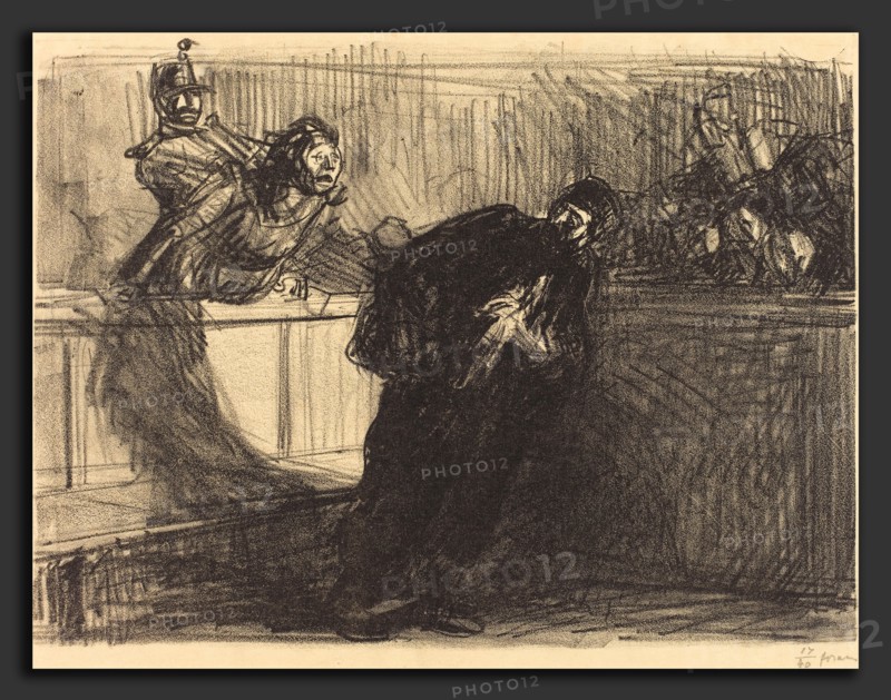 Jean-Louis Forain, The Lawyer Abused, French, 1852 - 1931, 1914, lithograph