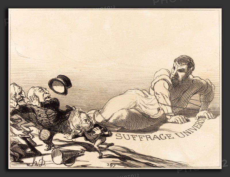 Honoré Daumier (French, 1808 - 1879), Une Panique de Lilliputiens, 1851, lithograph