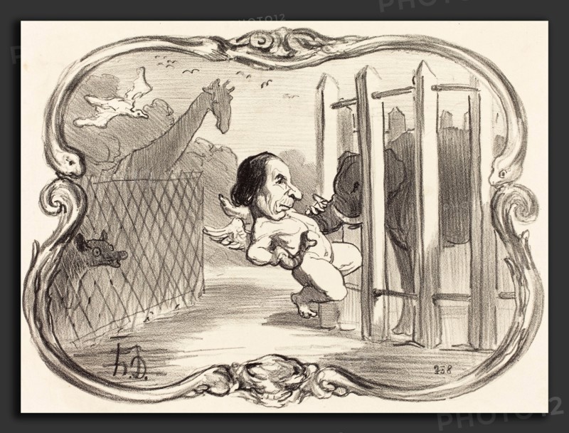 Honoré Daumier (French, 1808 - 1879), Les Malheurs du chimiste Dumas, 1851, lithograph