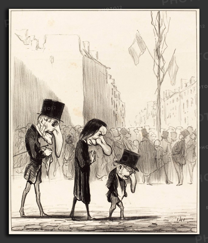 Honoré Daumier (French, 1808 - 1879), Les Trois petits saints, lithograph