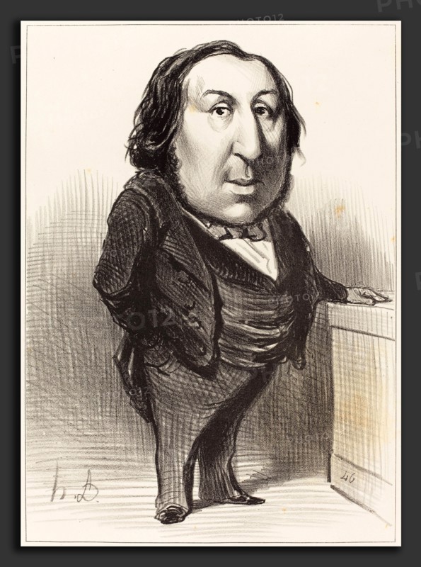Honoré Daumier (French, 1808 - 1879), Emmanuel Arago, 1848, lithograph