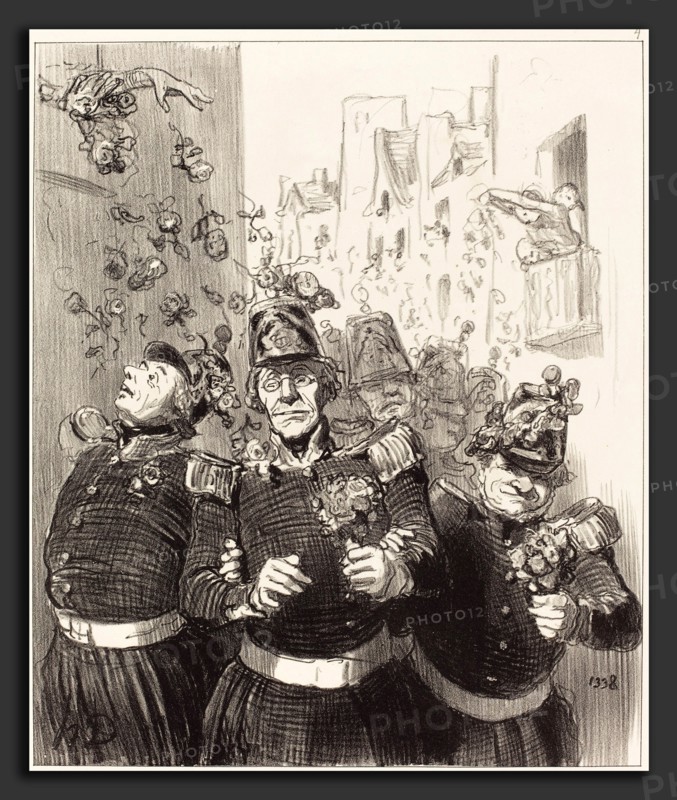 Honoré Daumier (French, 1808 - 1879), Rifolard est plus charmé que jamais, 1848, lithograph