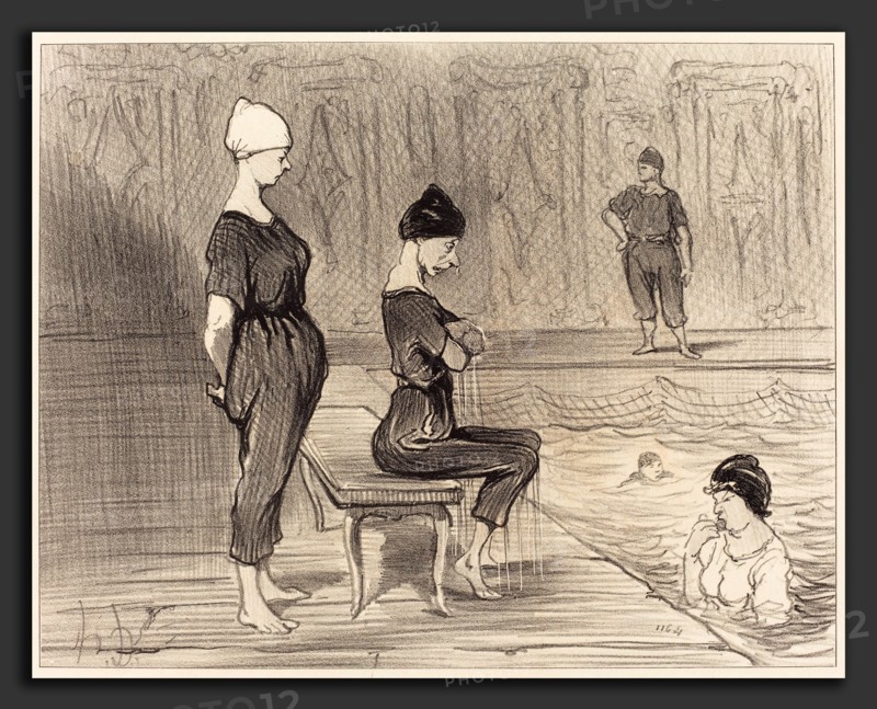 Honoré Daumier (French, 1808 - 1879), Fesant toutes partie de la plus belle moitié, 1847, lithograph