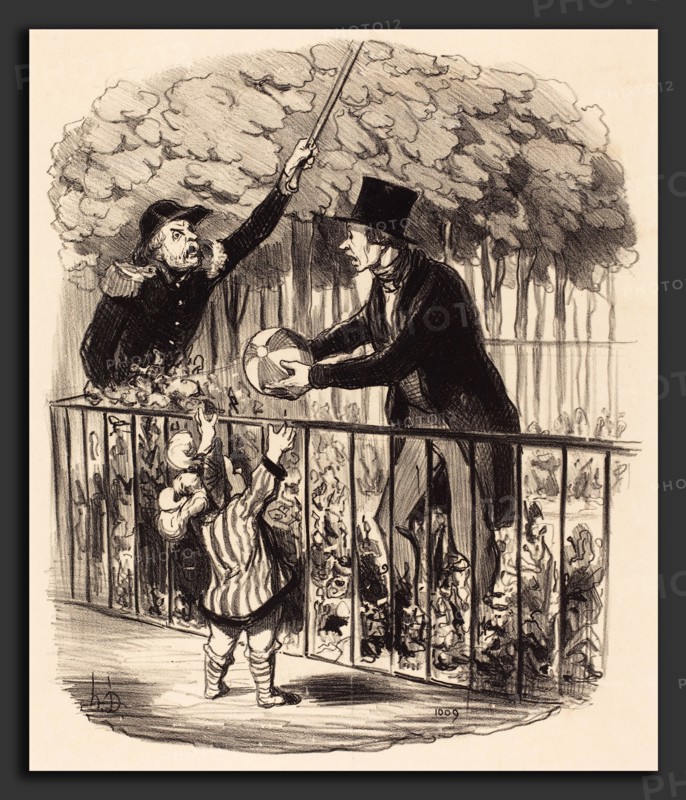 Honoré Daumier (French, 1808 - 1879), Mais puisque j'vous dis que c'est son ballon, 1847, lithograph
