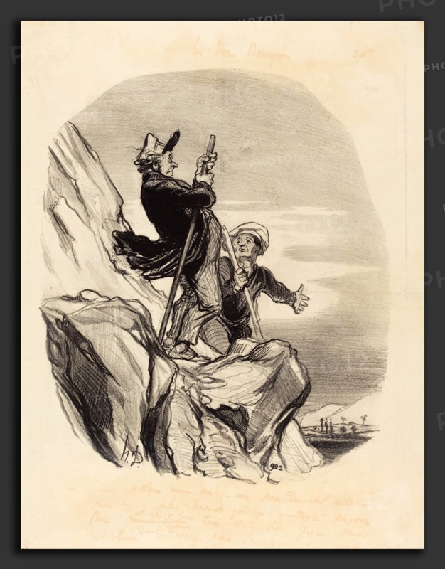 Honoré Daumier (French, 1808 - 1879), Guide, allons-nous-en au nom du ciel, 1846, lithograph