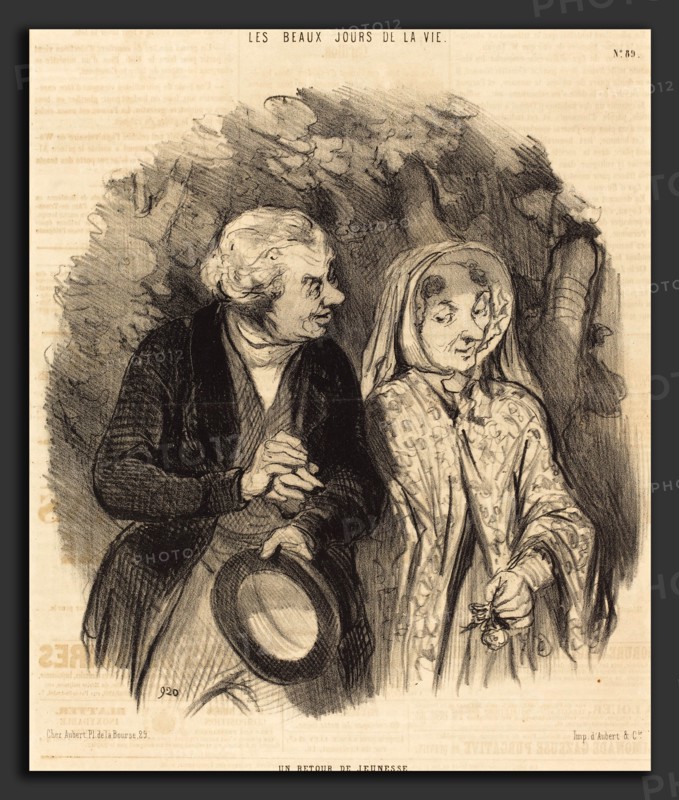 Honoré Daumier (French, 1808 - 1879), Un Retour de jeunesse, 1846, lithograph