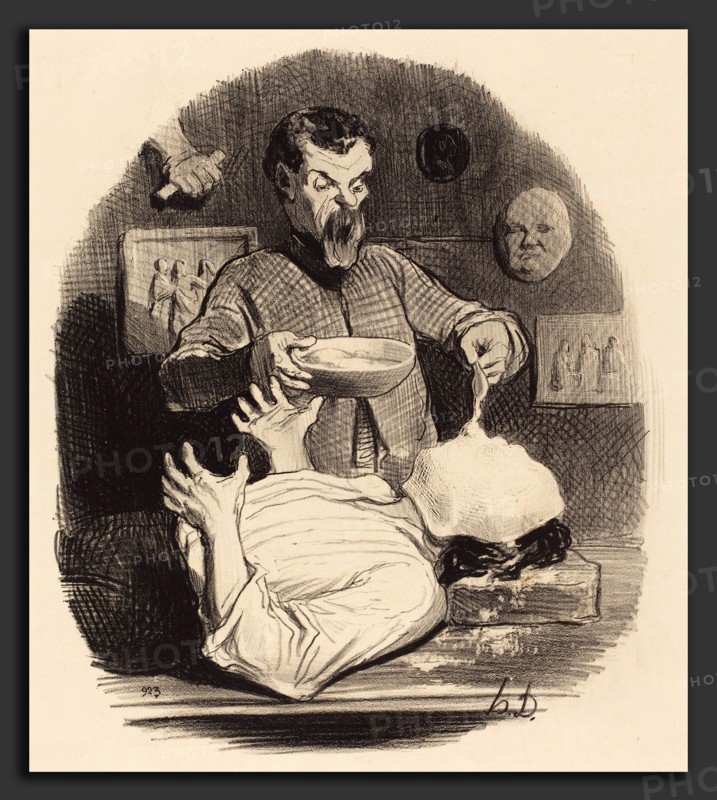 Honoré Daumier (French, 1808 - 1879), Un Monsieur qui veut se donner la satisfaction, 1846, lithograph