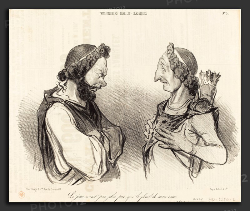 Honoré Daumier (French, 1808 - 1879), Le Jour n'est pas plus pur, 1841, lithograph on newsprint