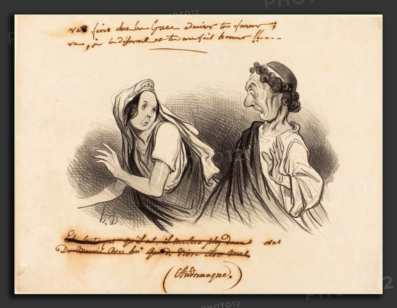 Honoré Daumier (French, 1808 - 1879), Va faire admirer ta fureur, 1841, lithograph