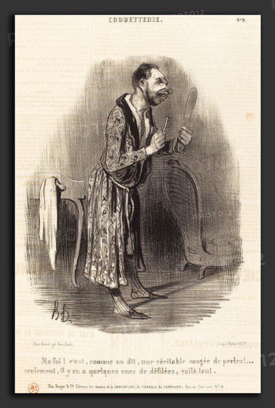 Honoré Daumier (French, 1808 - 1879), Ma foi! c'est comme on dit, 1840, lithograph on newsprint