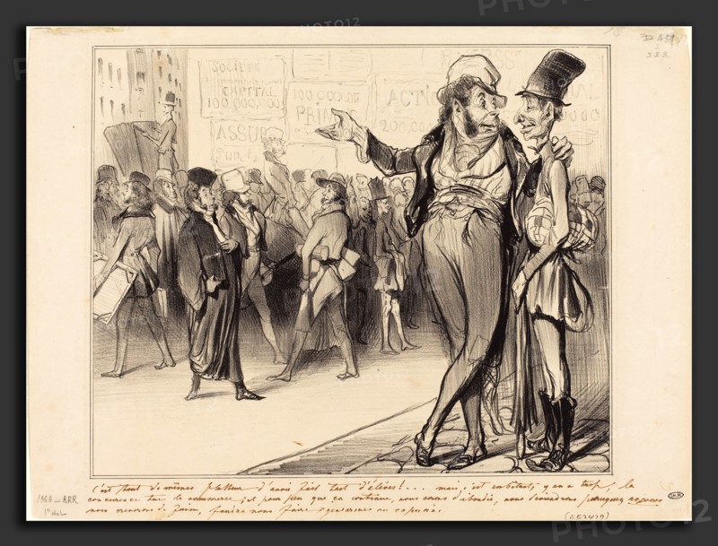 Honoré Daumier (French, 1808 - 1879), C'est tout de mÃªme flatteur d'avoir fait tant d'élÃ¨ves!, 1838, lithograph