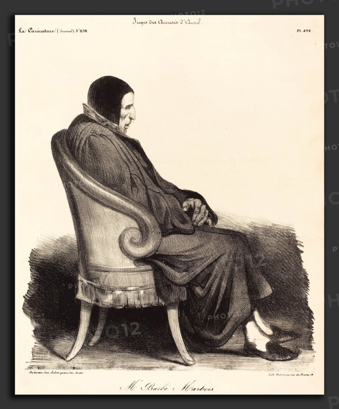 Honoré Daumier (French, 1808 - 1879), Barbé-Marbois, 1835, lithograph
