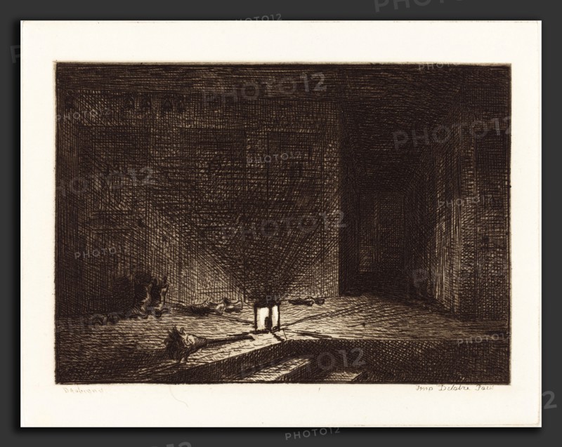 Charles-FranÃ§ois Daubigny (French, 1817 - 1878), Interior of an Inn (Interieur d'une auberge), 1862, etching