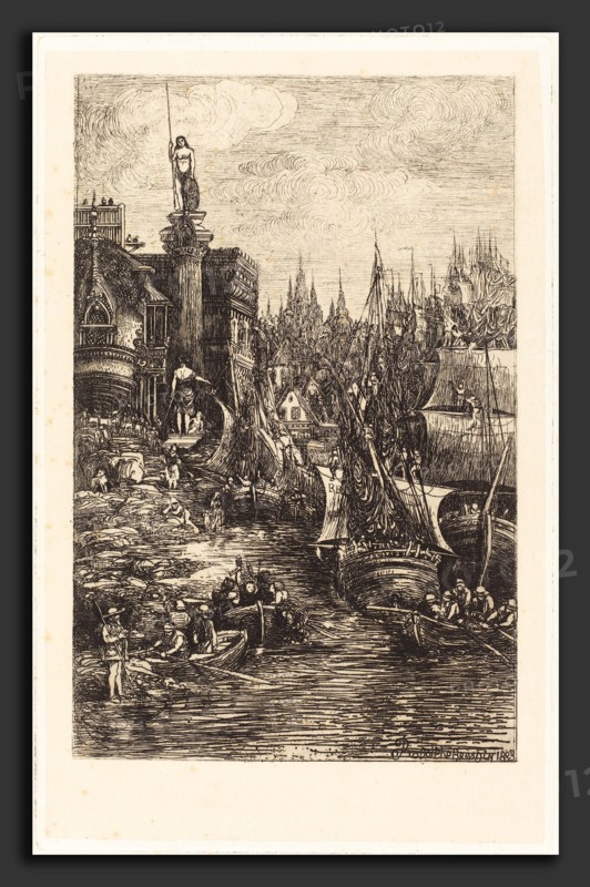Rodolphe Bresdin (French, 1822 - 1885), My Dream, 1883, etching