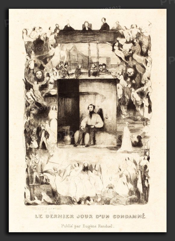 Célestin Nanteuil (French, 1813 - 1873), Le dernier jour d'un condamne, 1833, etching