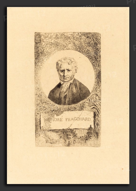 Charles Le Carpentier (French, 1744 - 1822), Honoré Fragonard, 1806, etching and engraving on laid paper