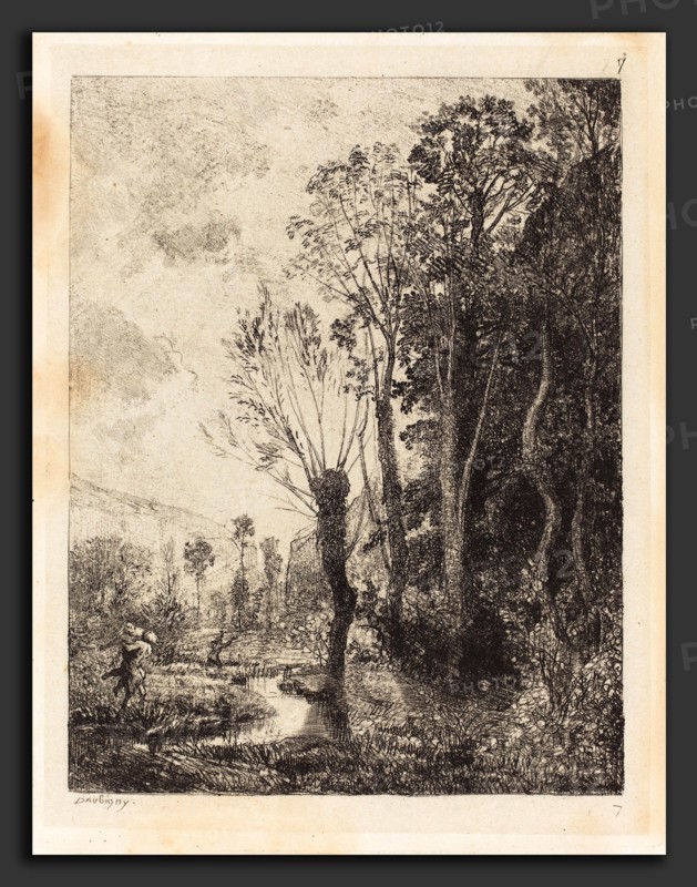 Charles-FranÃ§ois Daubigny (French, 1817 - 1878), Satyr (Le Satyre), 1850, etching