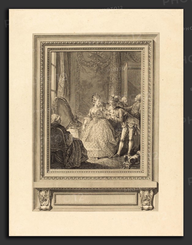 Charles Emmanuel Patas after Charles Eisen (French, 1744 - 1802), Le jour, etching and engraving