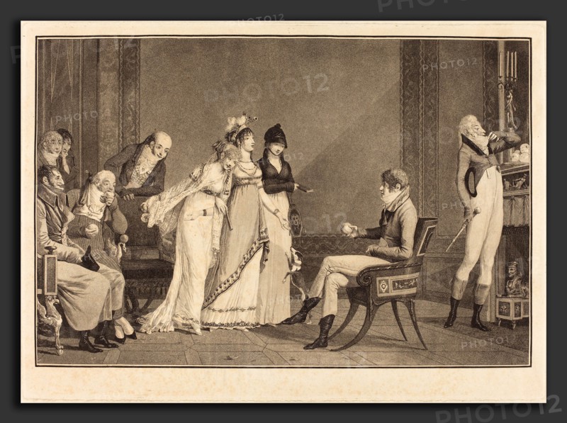 Philibert-Louis Debucourt (French, 1755 - 1832), L'Orange, ou le moderne Jugement de Paris, 1801, aquatint and etching