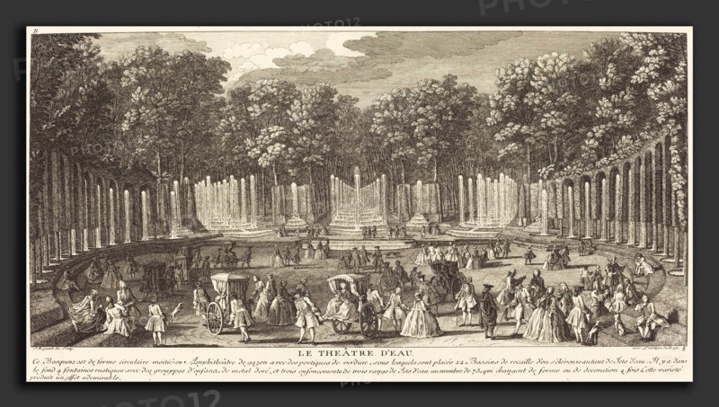 Jean-Baptiste Rigaud (French, active 1752-1761), Le ThéÃ¢tre d'Eau, etching and engraving