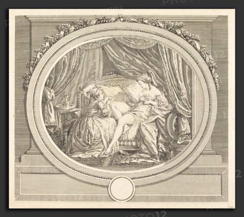 FranÃ§ois Marie Isidore Queverdo after FranÃ§ois Marie Isidore Queverdo (French, 1748 - 1797), Nouvelles du bien-aimÃ¨, etching