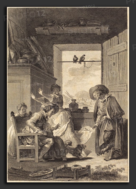 Charles Emmanuel Patas and Antoine-Jean Duclos after Jean-Honoré Fragonard (French, 1744 - 1802), Belphegor, 1794, etching and engraving