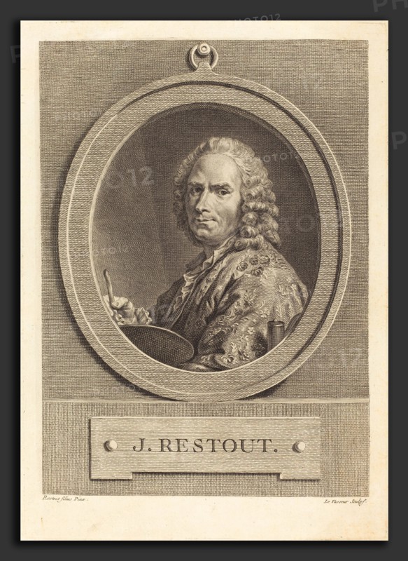 Jean Charles Levasseur after Jean Bernard Restout (French, 1734 - 1816), Jean Restout, engraving with etching