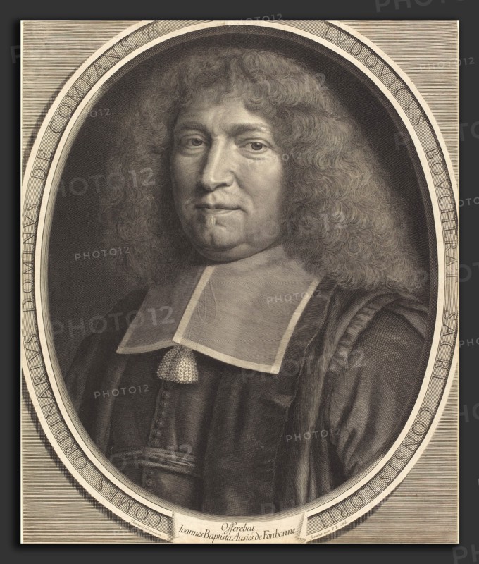 Robert Nanteuil (French, 1623 - 1678), Chancellor Bouchert, 1676, engraving