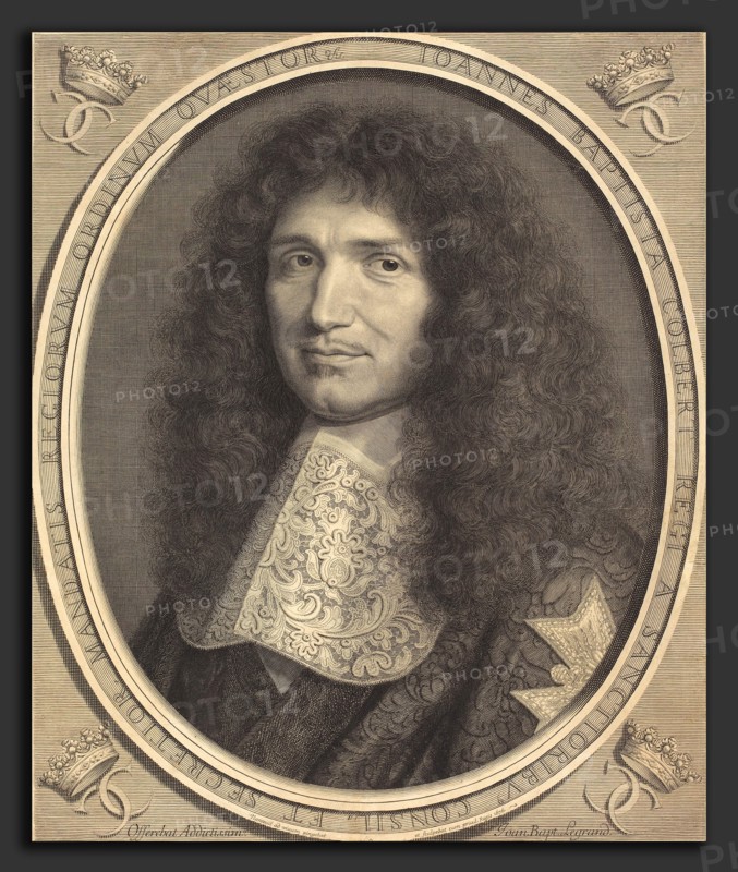 Robert Nanteuil (French, 1623 - 1678), Jean-Baptiste Colbert, 1676, engraving