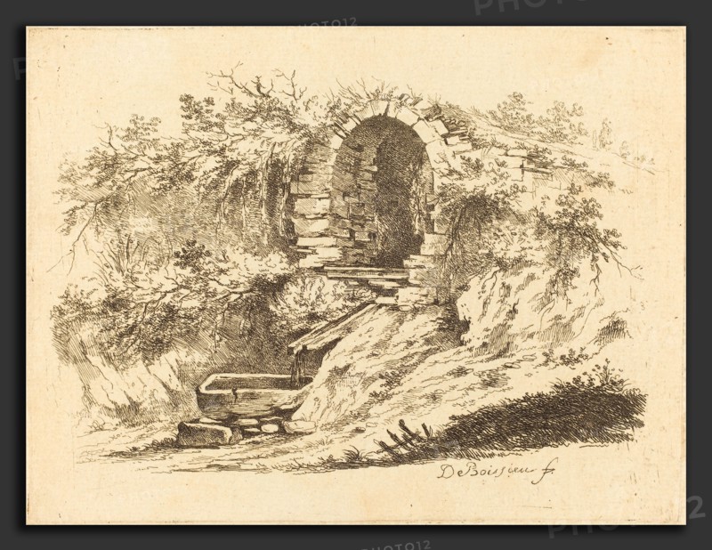 Jean-Jacques de Boissieu (French, 1736 - 1810), The Spring at l'OrsiÃ¨re, 1759, etching on laid paper