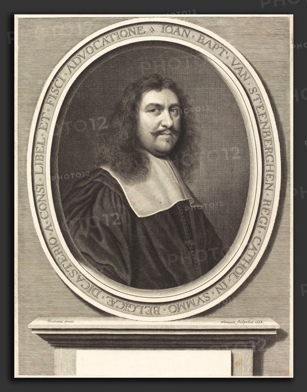 Robert Nanteuil after FranÃ§ois Duchatel (French, 1623 - 1678), Jean-Baptiste van Steenberghen, 1668, engraving