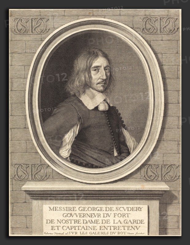 Robert Nanteuil (French, 1623 - 1678), Georges de Scudery, 1654, engraving