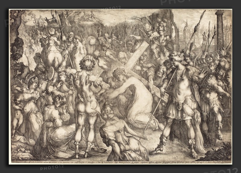 Jacques Bellange (French, c. 1575 - died 1616), The Road to Calvary, etching