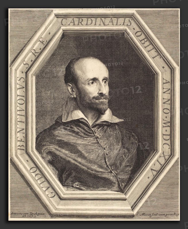 Jean Morin (French, c. 1600 - 1650), Cardinal Guido Bentivoglio, engraving and etching