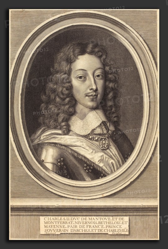Robert Nanteuil (French, 1623 - 1678), Charles II, Duc de Mantoue, 1652, engraving