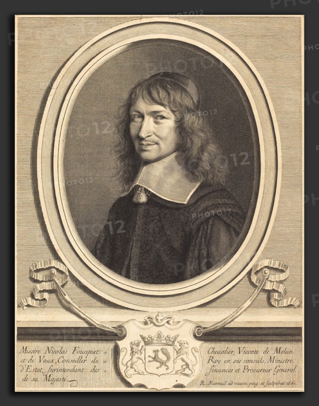 Robert Nanteuil (French, 1623 - 1678), Nicolas Fouquet, 1661, engraving