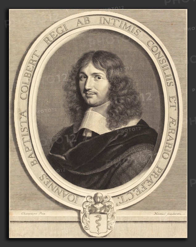 Robert Nanteuil after Philippe de Champaigne (French, 1623 - 1678), Jean-Baptiste Colbert, 1662, engraving