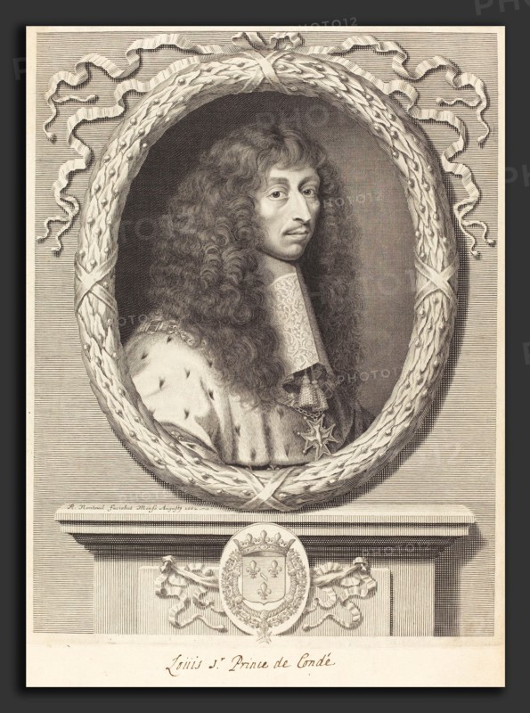 Robert Nanteuil (French, 1623 - 1678), Louis II, Prince de Conde, 1662, engraving