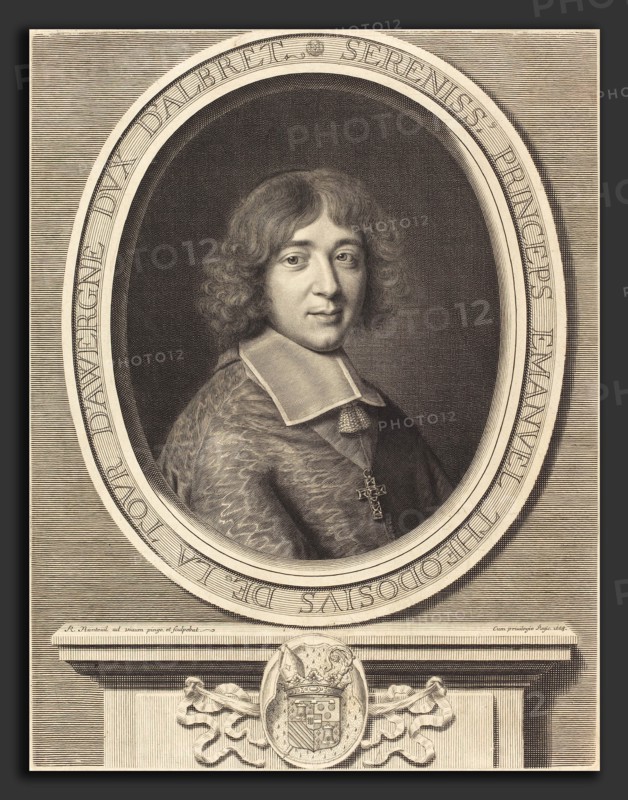 Robert Nanteuil (French, 1623 - 1678), Cardinal de Bouillon, 1668, engraving